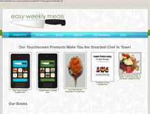 Tablet Screenshot of easyweeklymeals.com